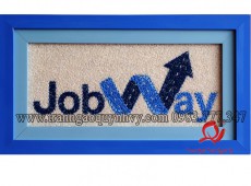 Tranh Gạo Sơn Màu Logo Cty JobWay