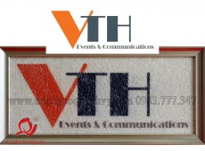 Tranh Gạo Màu Logo Cty Event VTH